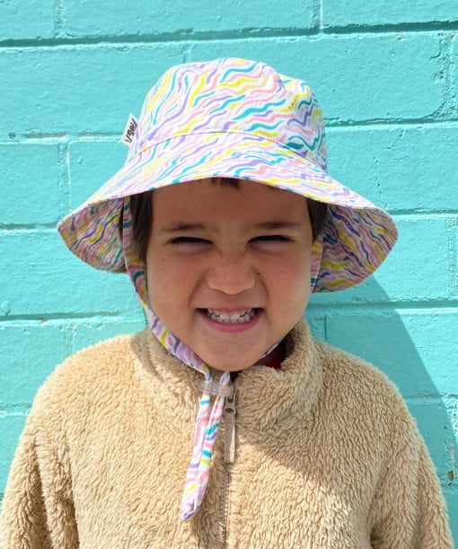 Kids pastel desert streams hat
