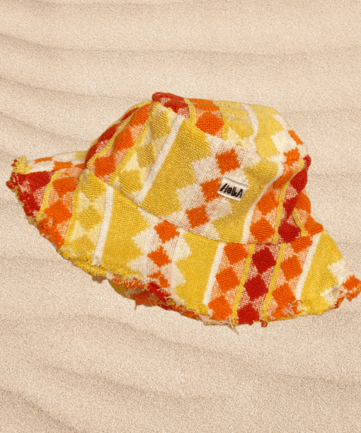 Retro towel bucket hat